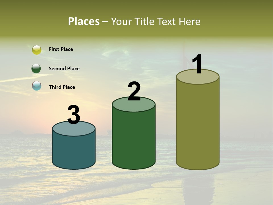 Touristic Emirates Tower PowerPoint Template