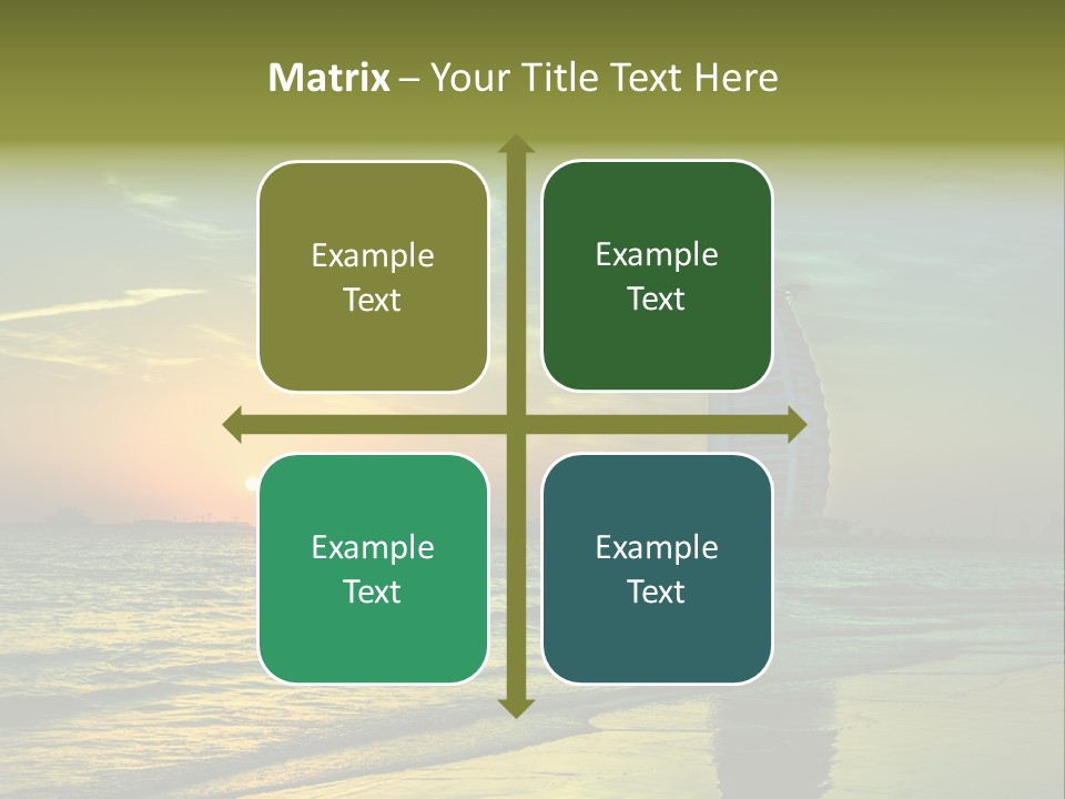 Touristic Emirates Tower PowerPoint Template