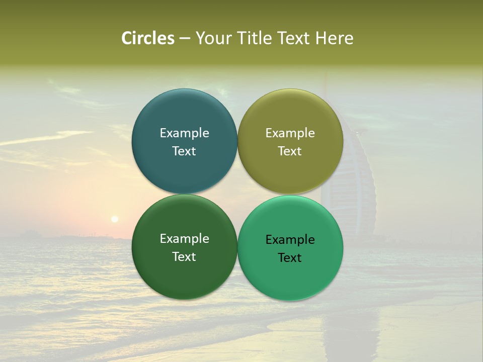 Touristic Emirates Tower PowerPoint Template