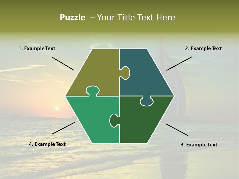 Touristic Emirates Tower PowerPoint Template