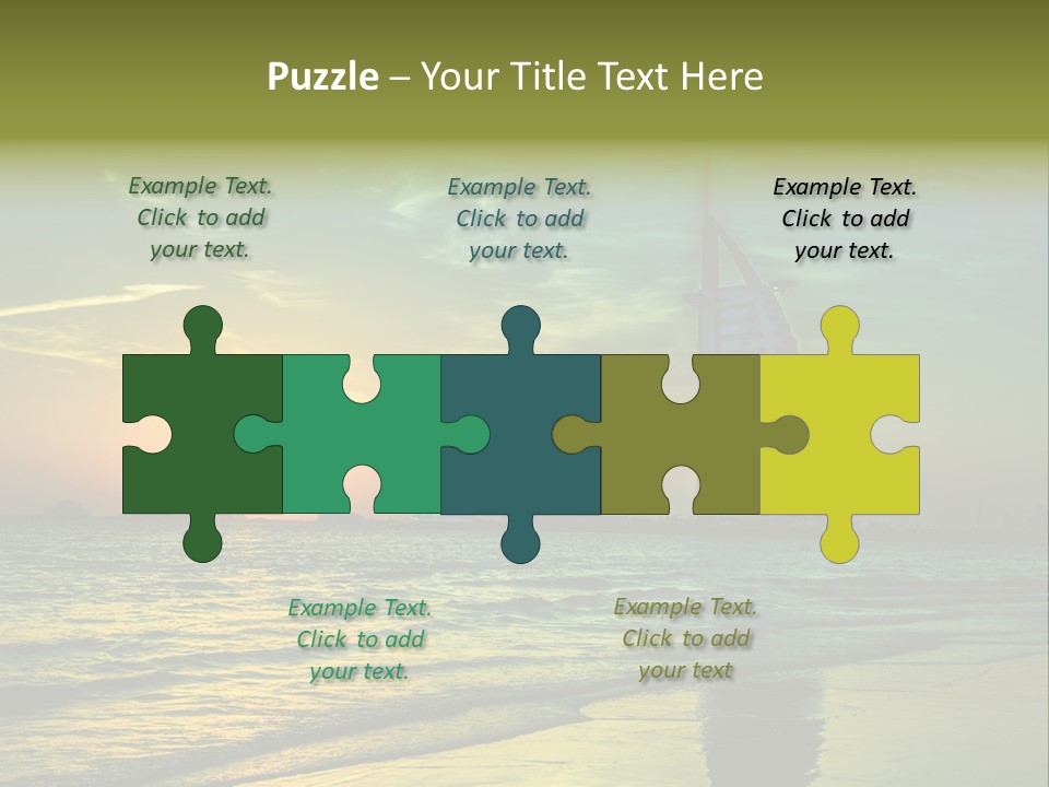 Touristic Emirates Tower PowerPoint Template