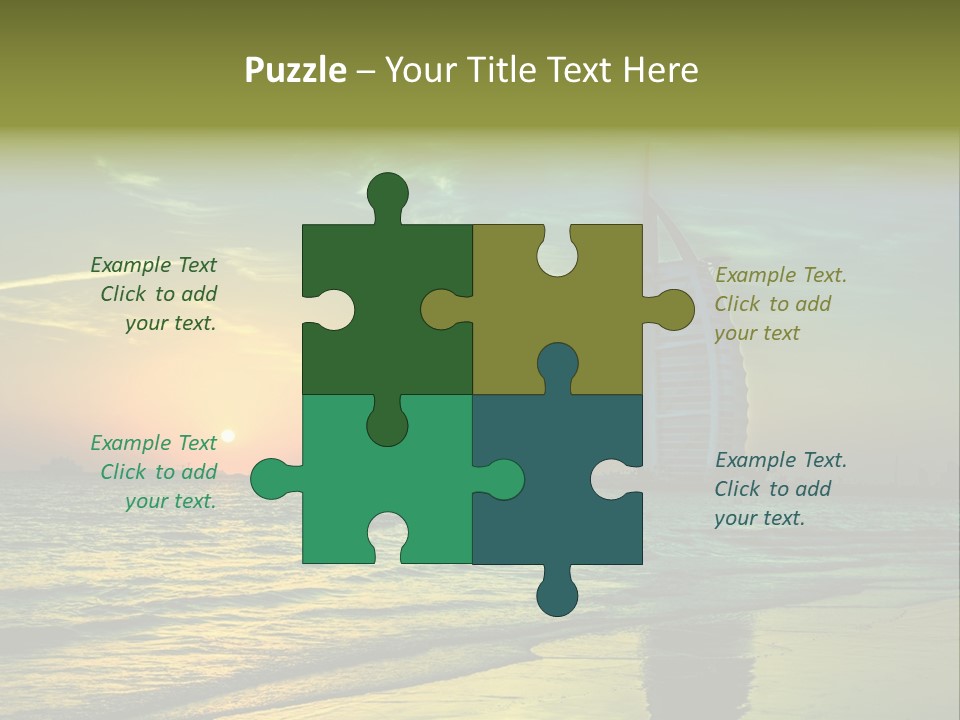 Touristic Emirates Tower PowerPoint Template