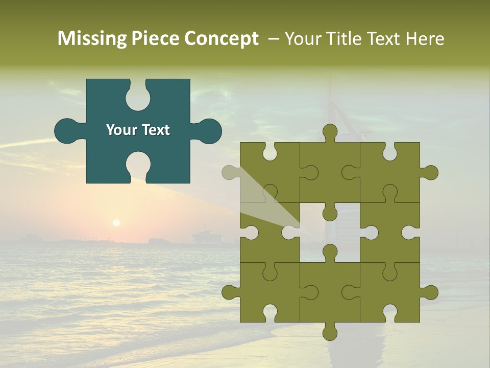 Touristic Emirates Tower PowerPoint Template