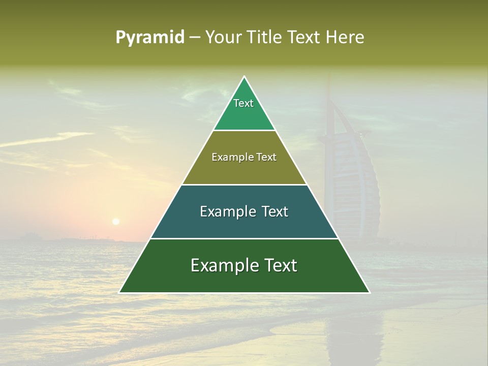 Touristic Emirates Tower PowerPoint Template