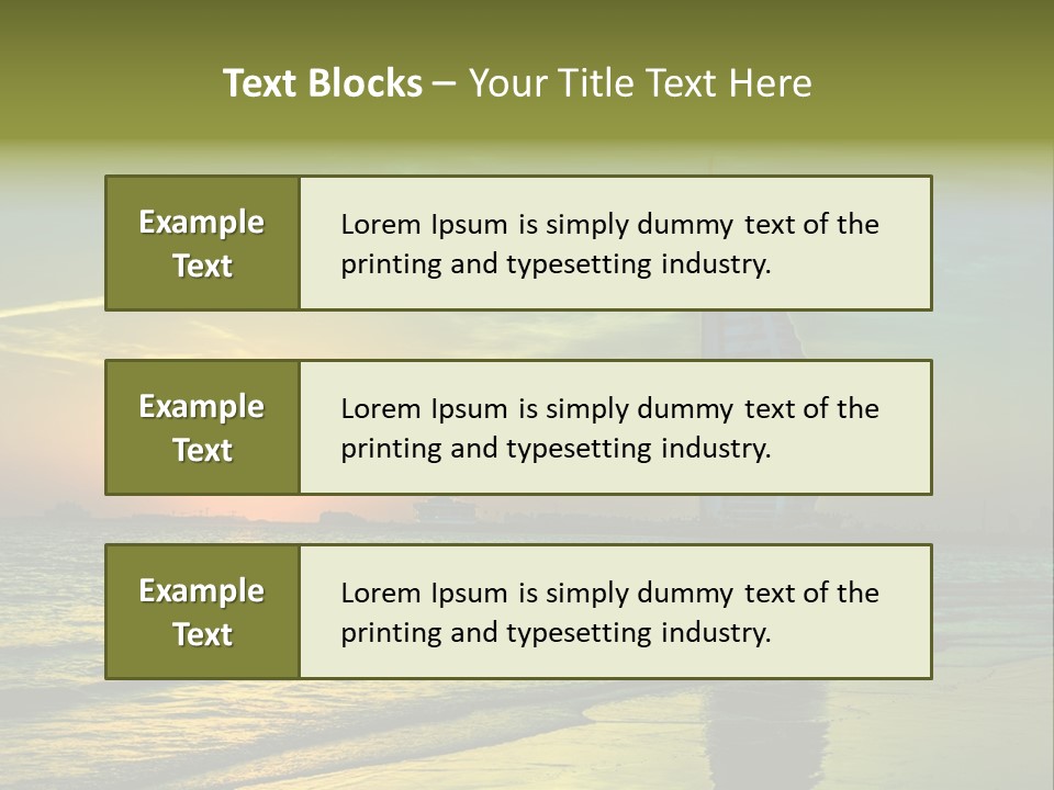 Touristic Emirates Tower PowerPoint Template