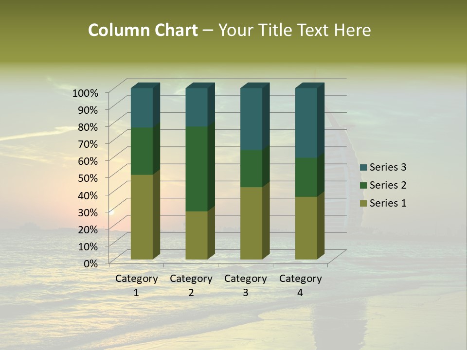 Touristic Emirates Tower PowerPoint Template
