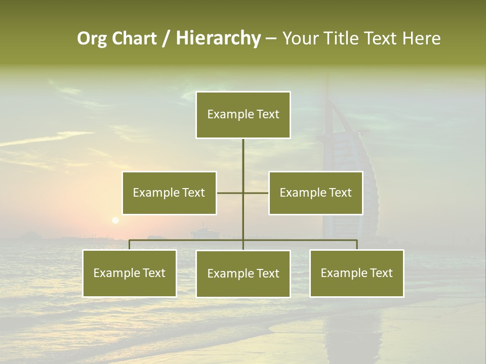Touristic Emirates Tower PowerPoint Template