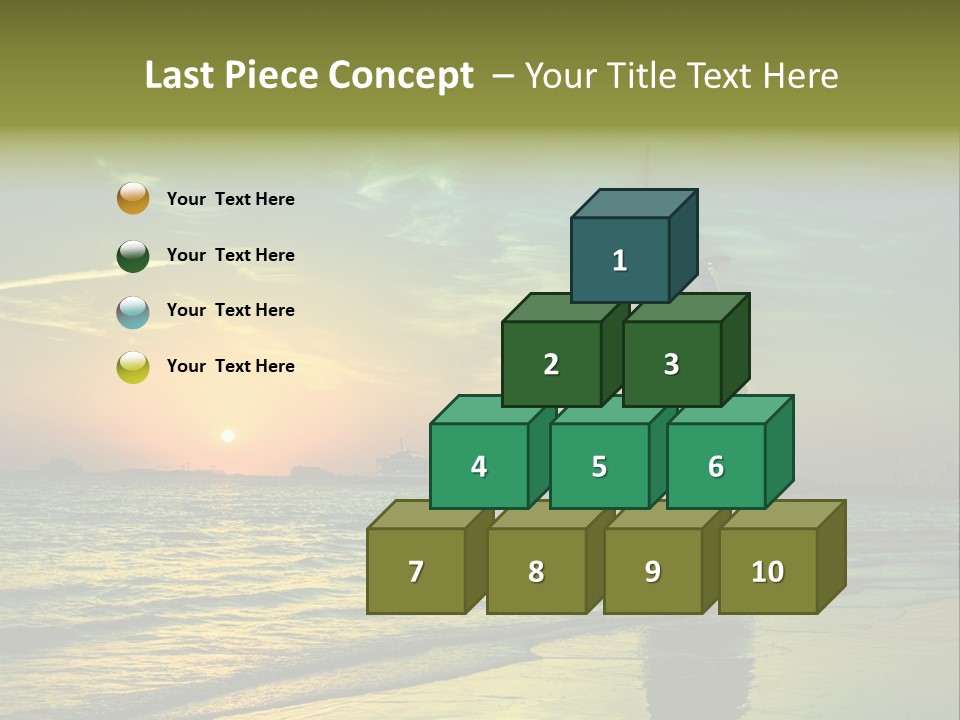 Touristic Emirates Tower PowerPoint Template