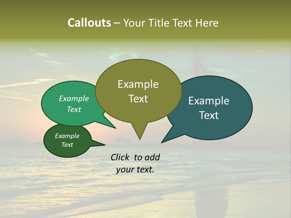 Touristic Emirates Tower PowerPoint Template