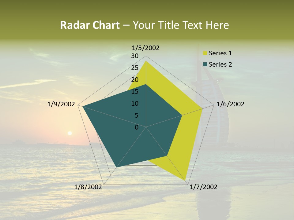 Touristic Emirates Tower PowerPoint Template