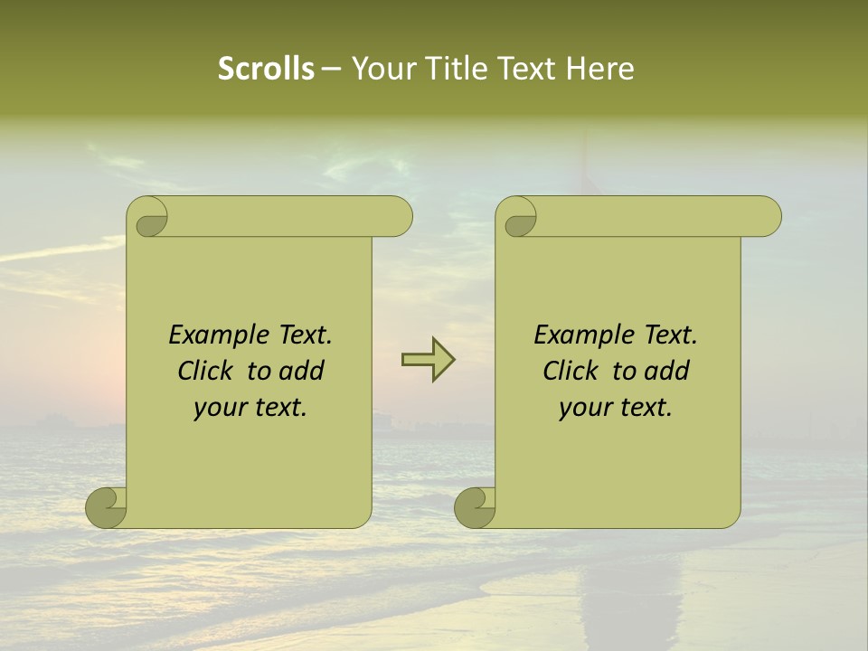 Touristic Emirates Tower PowerPoint Template