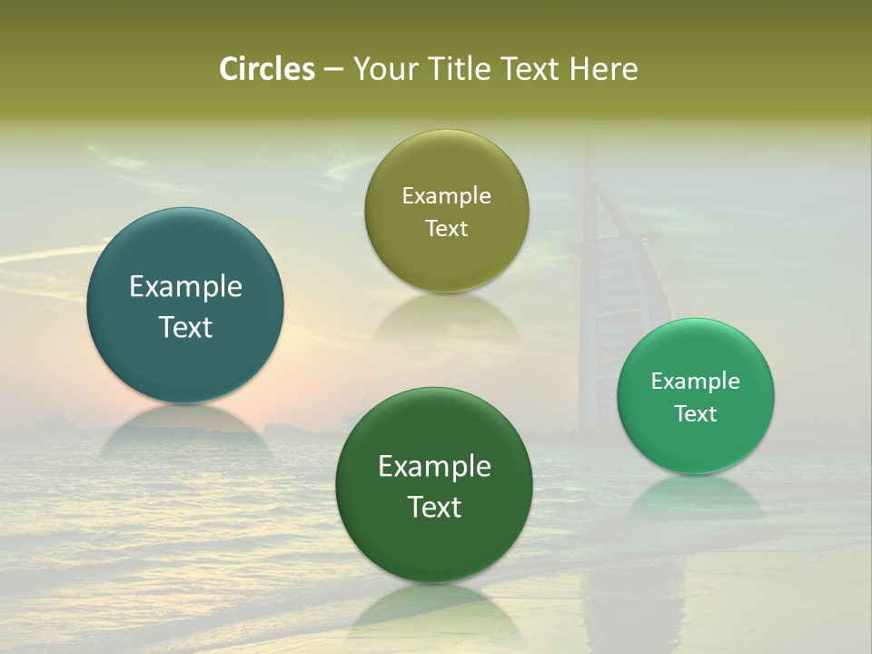 Touristic Emirates Tower PowerPoint Template