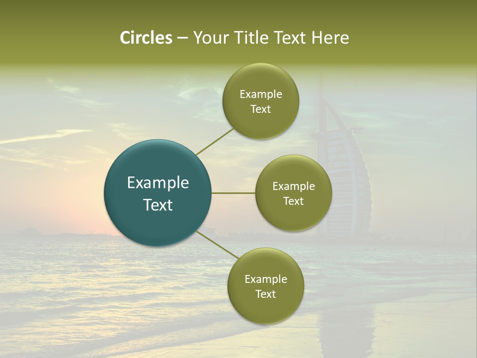 Touristic Emirates Tower PowerPoint Template