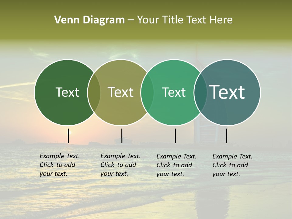 Touristic Emirates Tower PowerPoint Template