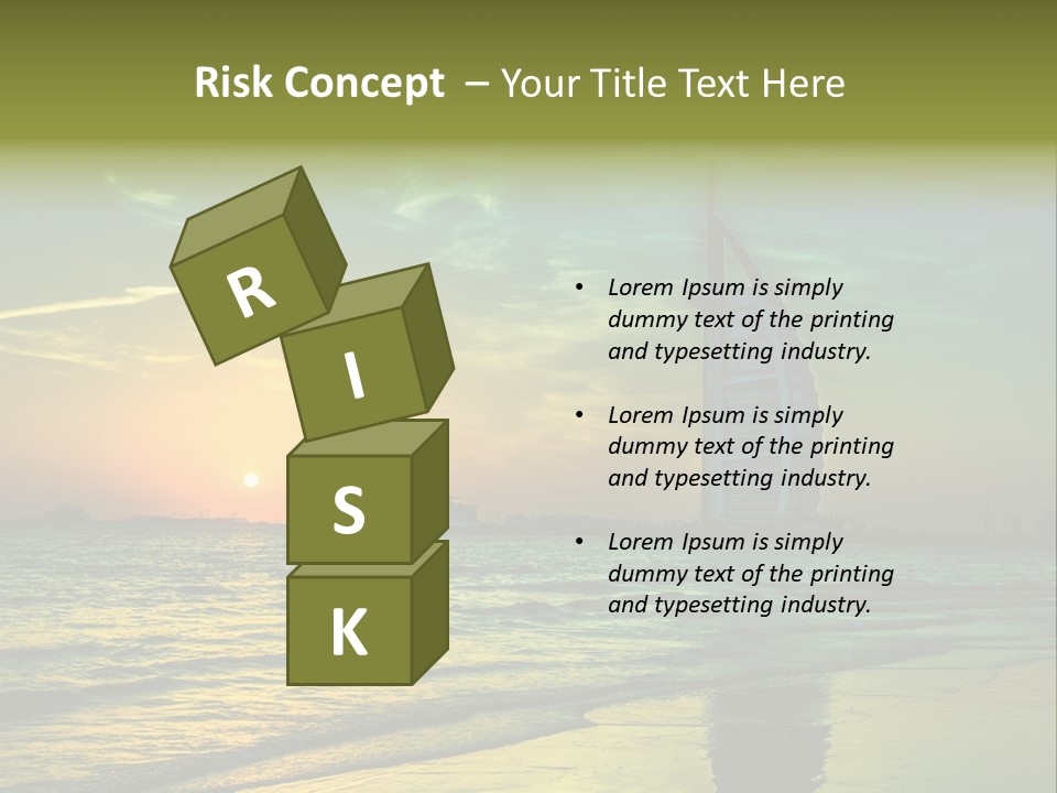 Touristic Emirates Tower PowerPoint Template