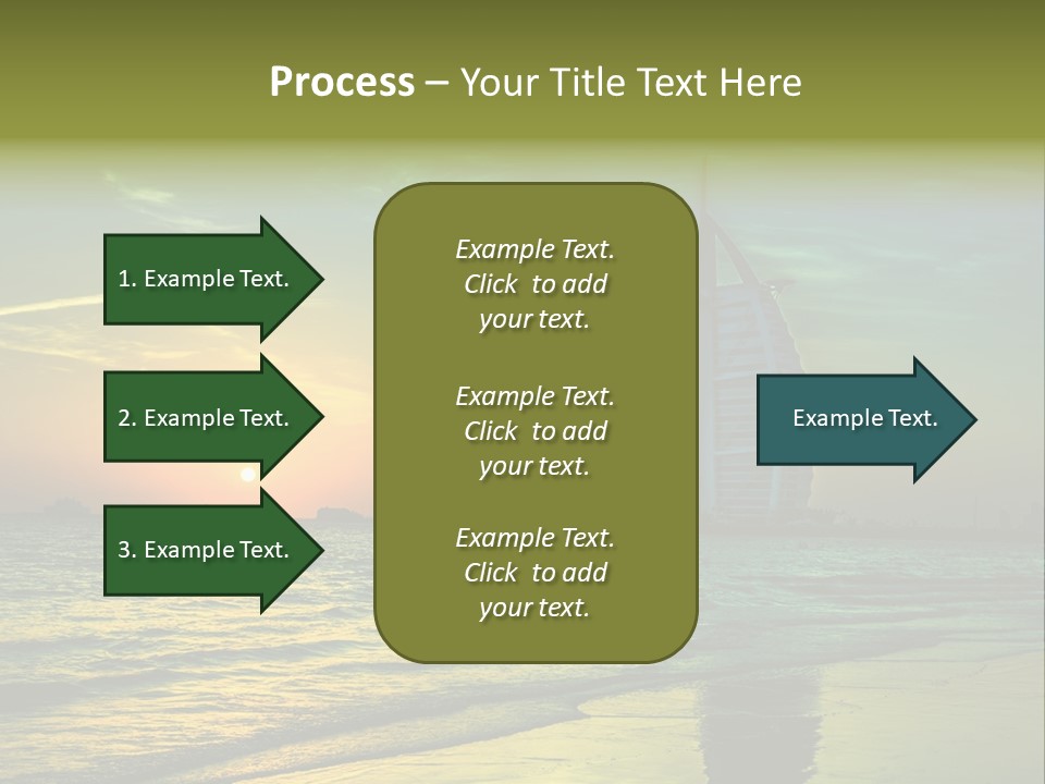 Touristic Emirates Tower PowerPoint Template