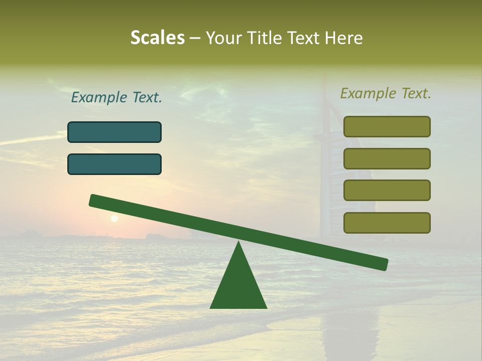 Touristic Emirates Tower PowerPoint Template