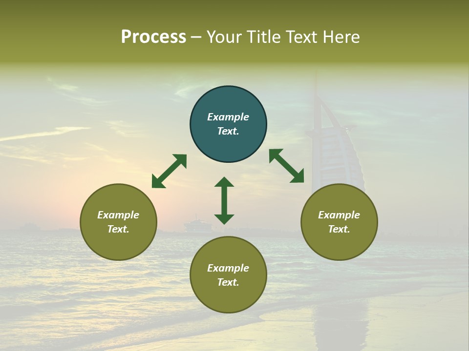 Touristic Emirates Tower PowerPoint Template