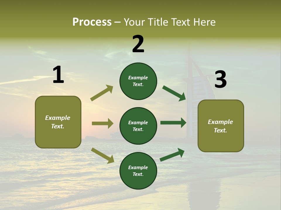Touristic Emirates Tower PowerPoint Template