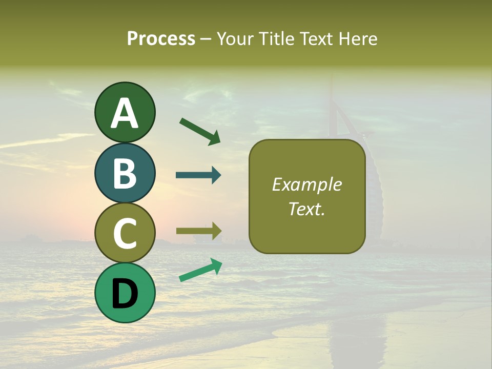 Touristic Emirates Tower PowerPoint Template