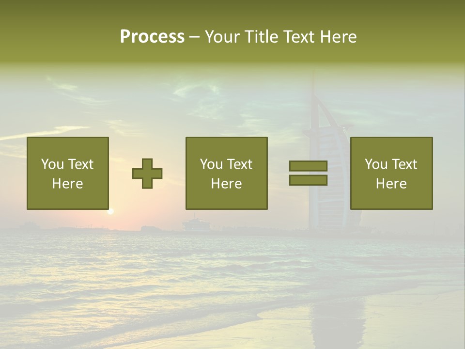 Touristic Emirates Tower PowerPoint Template
