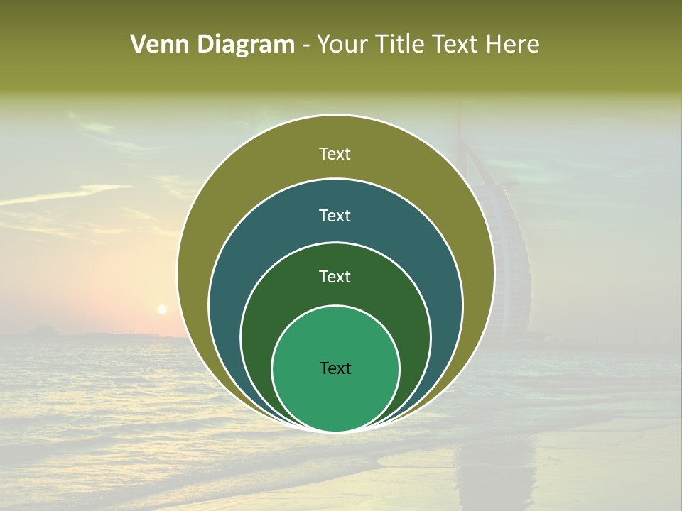 Touristic Emirates Tower PowerPoint Template