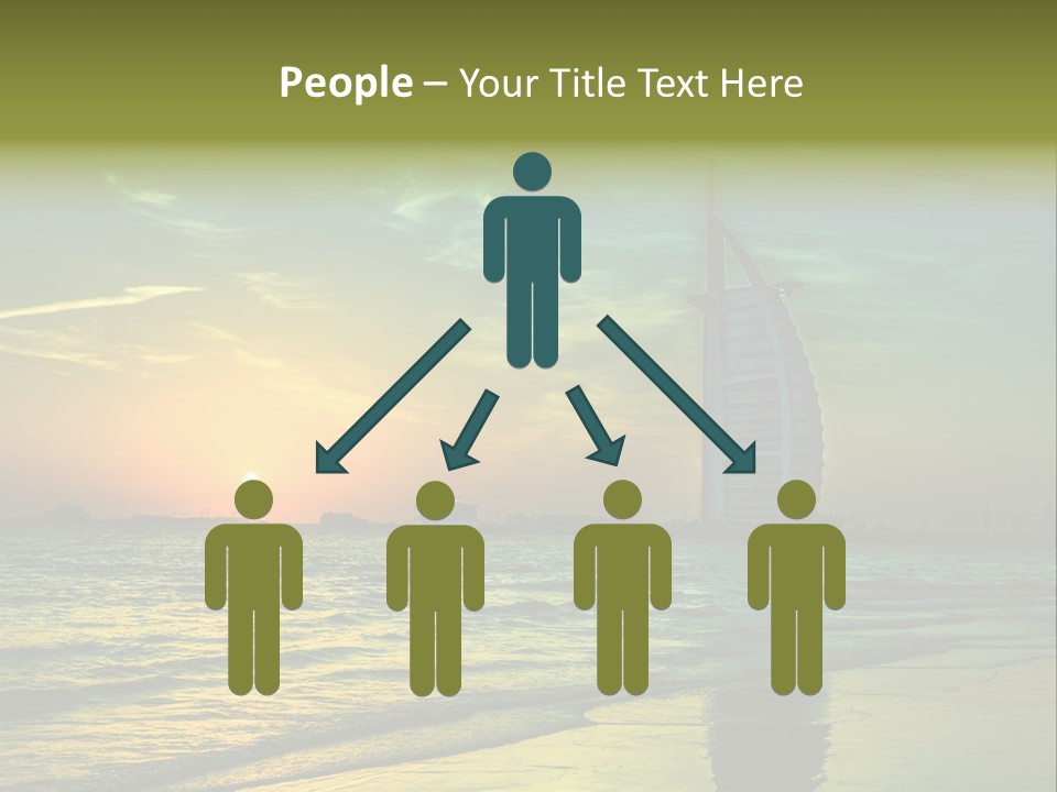 Touristic Emirates Tower PowerPoint Template