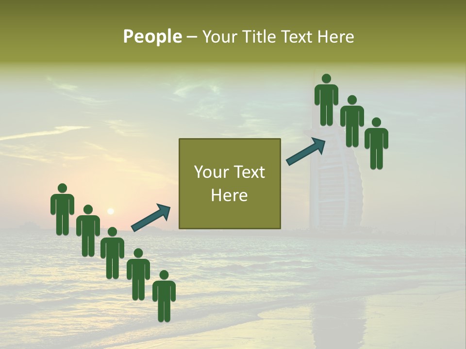 Touristic Emirates Tower PowerPoint Template