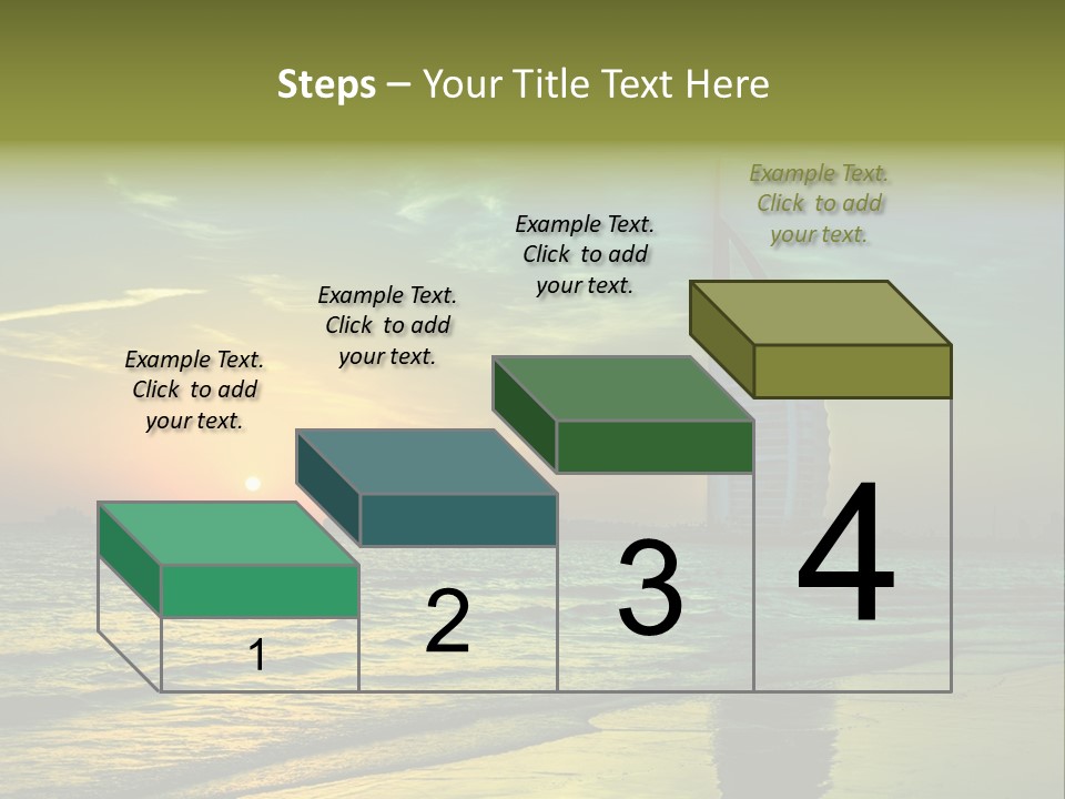 Touristic Emirates Tower PowerPoint Template