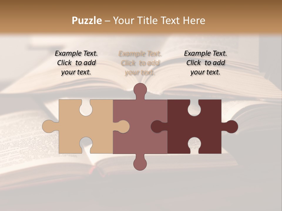 A Pile Of Books Sitting On Top Of A Wooden Table PowerPoint Template