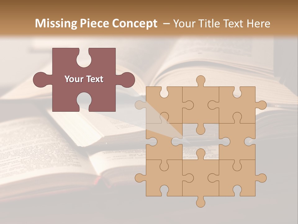 A Pile Of Books Sitting On Top Of A Wooden Table PowerPoint Template