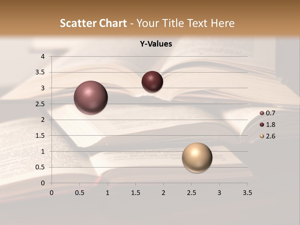 A Pile Of Books Sitting On Top Of A Wooden Table PowerPoint Template