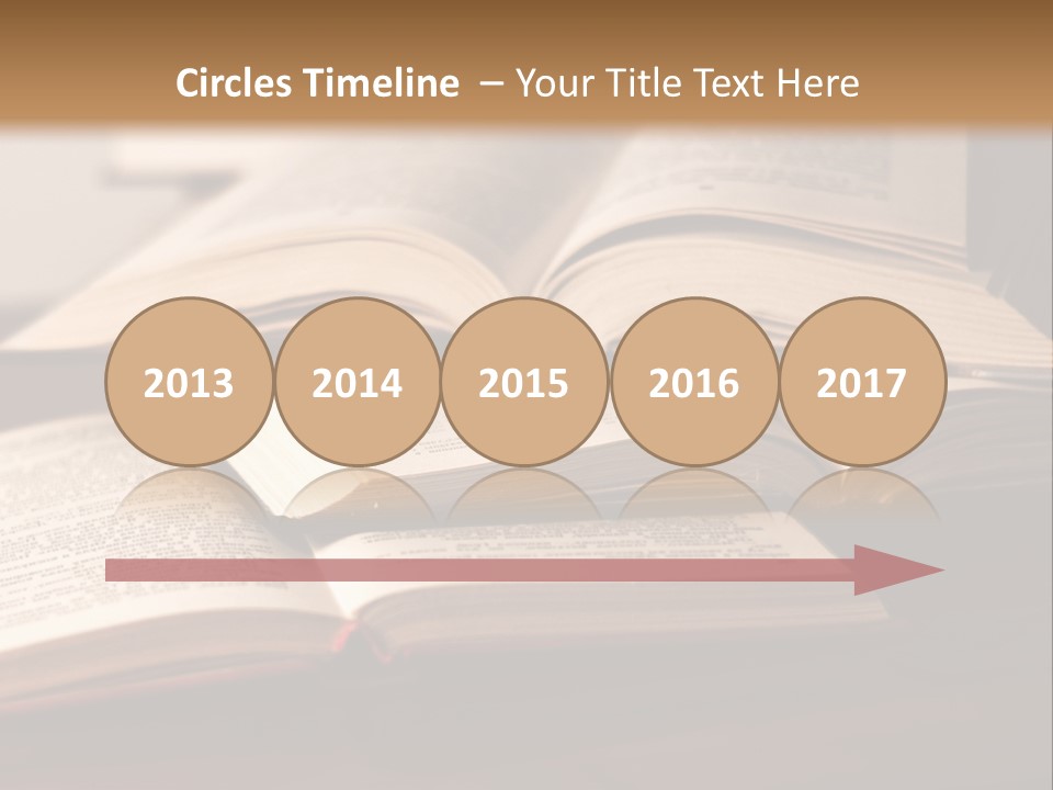 A Pile Of Books Sitting On Top Of A Wooden Table PowerPoint Template