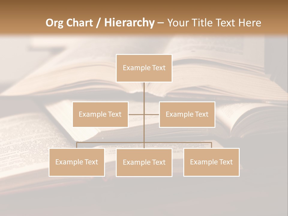 A Pile Of Books Sitting On Top Of A Wooden Table PowerPoint Template