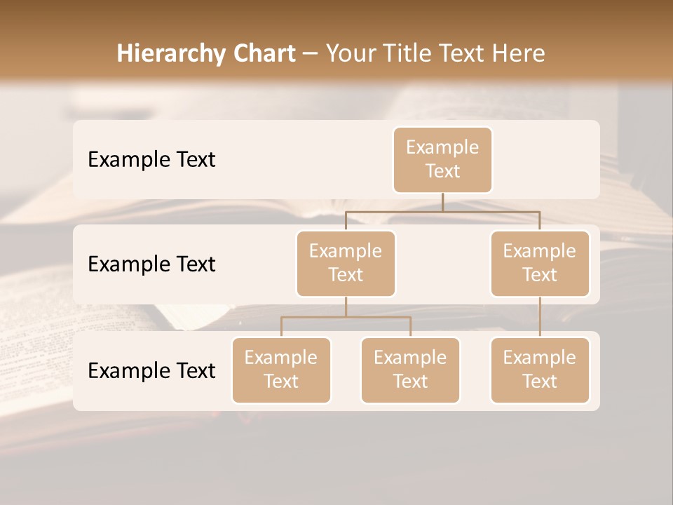 A Pile Of Books Sitting On Top Of A Wooden Table PowerPoint Template