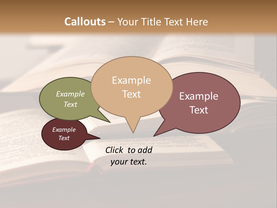 A Pile Of Books Sitting On Top Of A Wooden Table PowerPoint Template