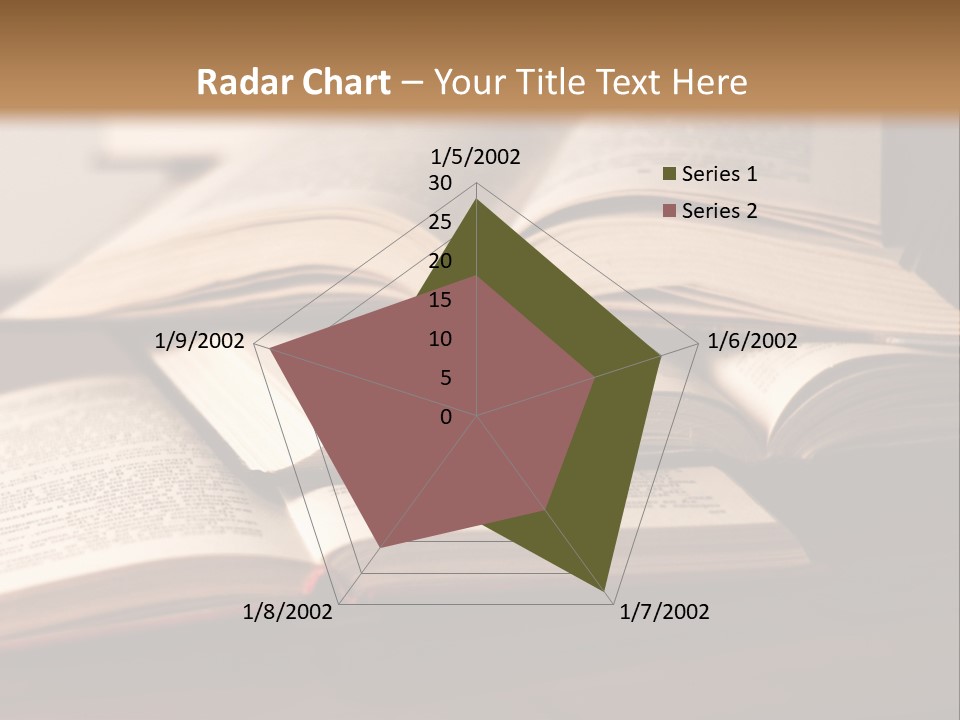 A Pile Of Books Sitting On Top Of A Wooden Table PowerPoint Template
