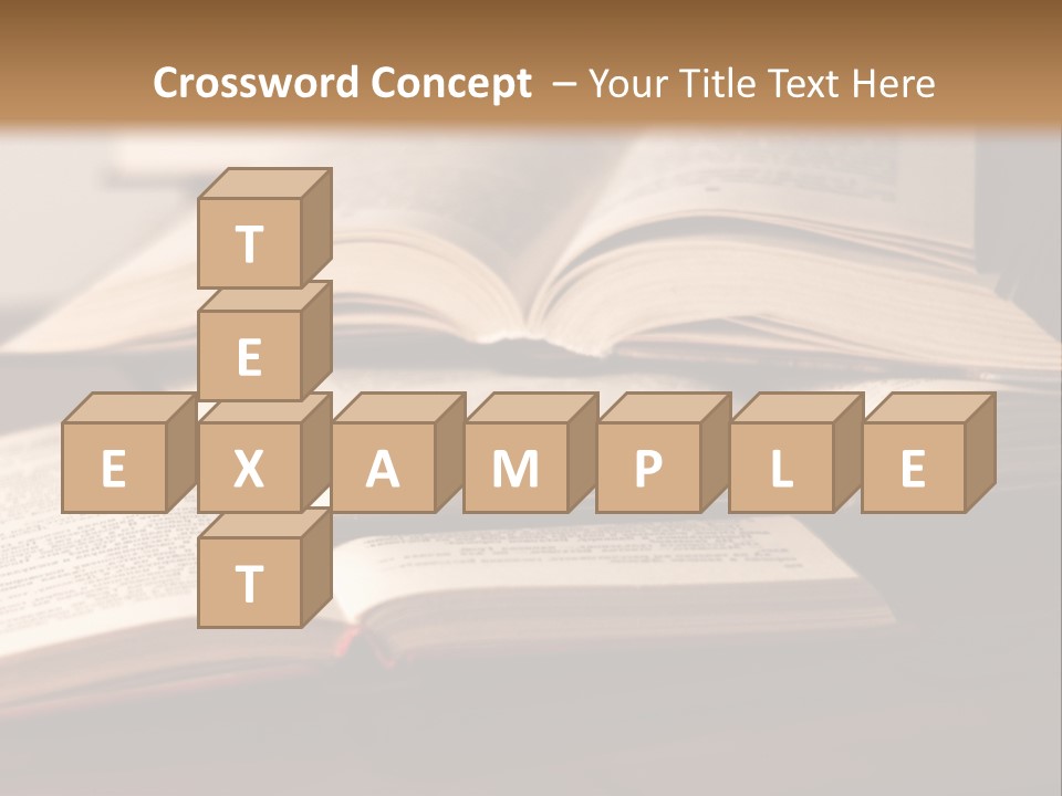 A Pile Of Books Sitting On Top Of A Wooden Table PowerPoint Template