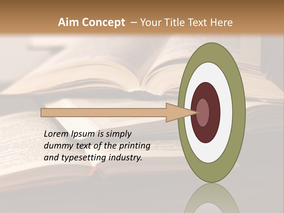 A Pile Of Books Sitting On Top Of A Wooden Table PowerPoint Template