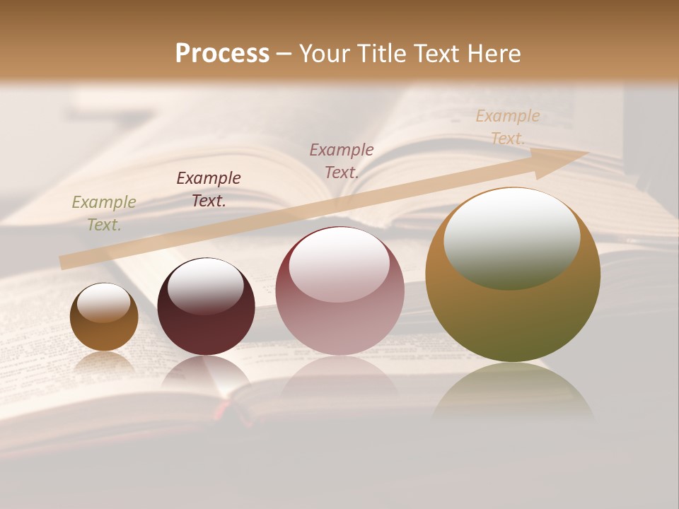 A Pile Of Books Sitting On Top Of A Wooden Table PowerPoint Template