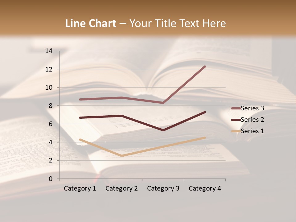 A Pile Of Books Sitting On Top Of A Wooden Table PowerPoint Template
