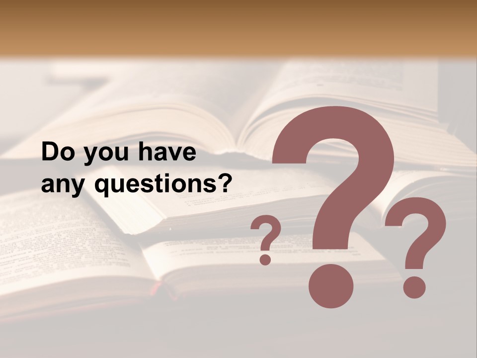 A Pile Of Books Sitting On Top Of A Wooden Table PowerPoint Template