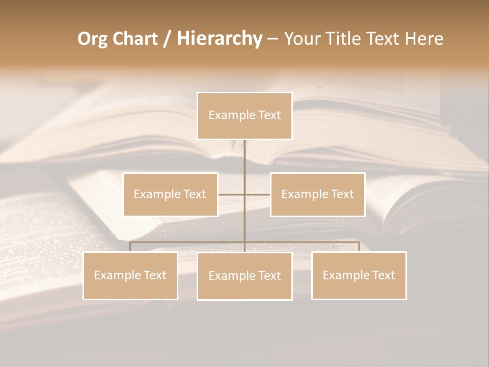 An Open Book Sitting On Top Of A Wooden Table PowerPoint Template