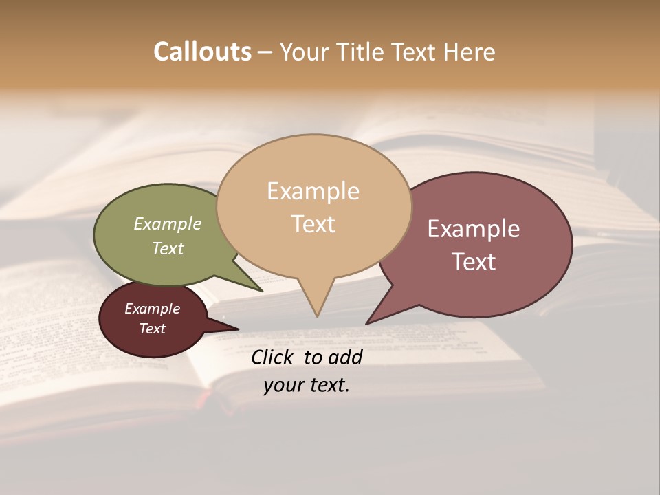 An Open Book Sitting On Top Of A Wooden Table PowerPoint Template