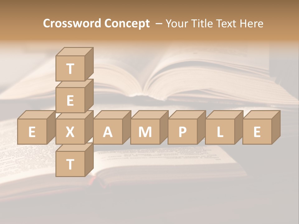 An Open Book Sitting On Top Of A Wooden Table PowerPoint Template