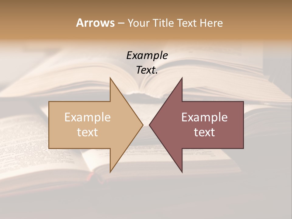An Open Book Sitting On Top Of A Wooden Table PowerPoint Template