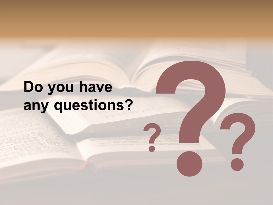 An Open Book Sitting On Top Of A Wooden Table PowerPoint Template