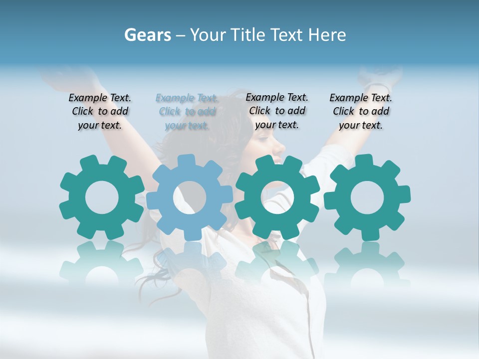 Teacup Pretty Crockery PowerPoint Template