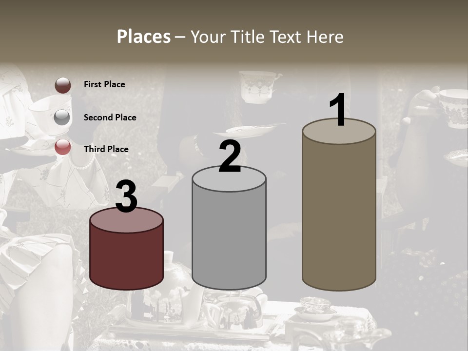 Teacup Pretty Crockery PowerPoint Template