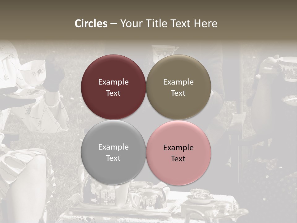 Teacup Pretty Crockery PowerPoint Template